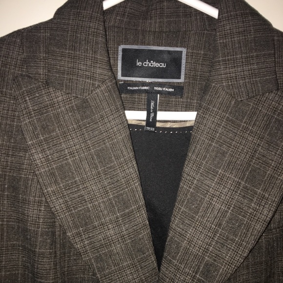 Windowpane checkered Wool blend blazer - Picture 5 of 6